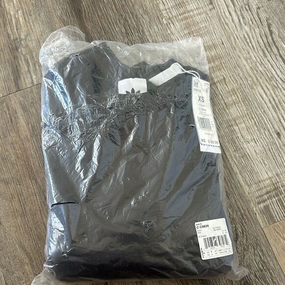 Adidas Original C Crew Sweatshirts Long Sleeve H09179 Black Size XS NWT - Picture 7 of 8